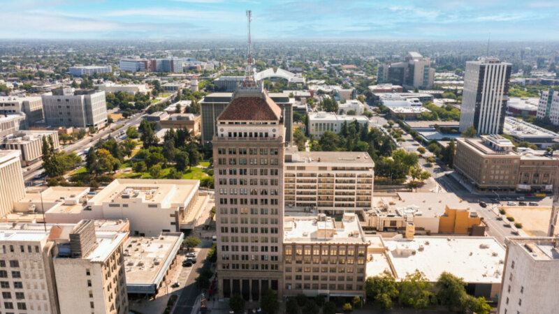 Fresno, California cityscape