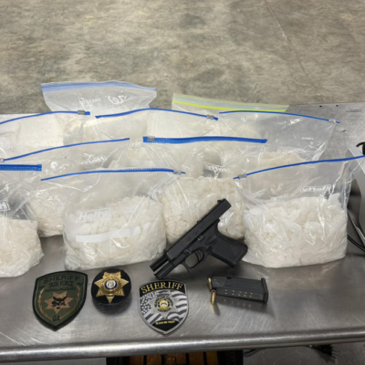 Crystal methamphetamine seized by law enforcement laid out as evidence - Hearst Television photo