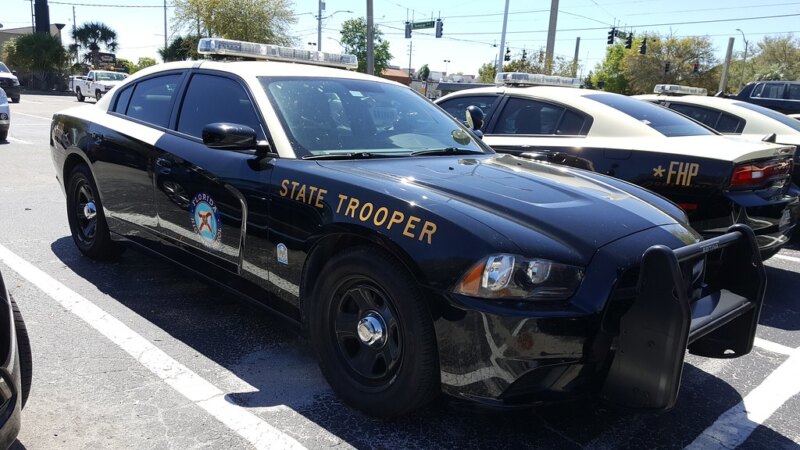 A Florida Highway Patrol State Trooper cruiser. Jennifer Susan Cruz was sentenced for assaulting troopers working with immigration agents
