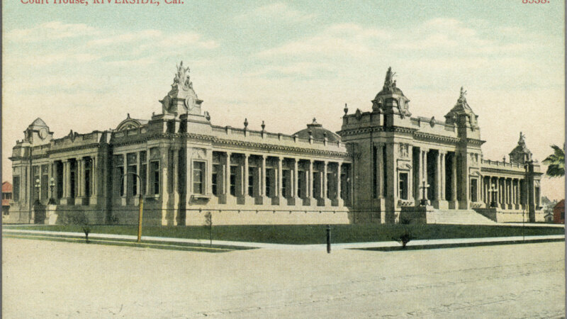 Historic Riverside County Courthouse. Alexis Duran was convicted of second-degree murder by a Riverside jury; sentencing is set for December 18. Photo: Wikimedia Commons.