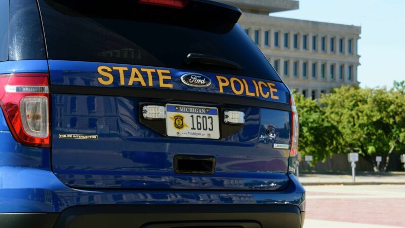 Michigan State Police vehicles. Photo credit: USA Today Network / Hearst photo archive (s.hdnux.com) — original article page unavailable