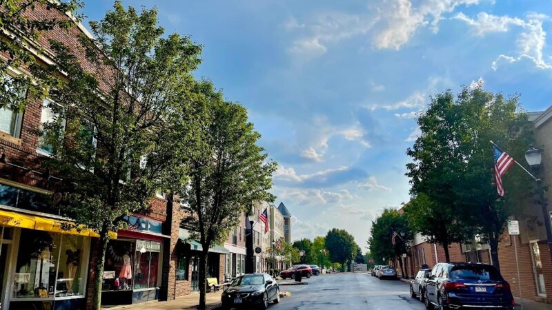 Street view of Perkasie, Pennsylvania, where Aaron Michael McComsey was arrested. Photo: doylestownparealestate.com