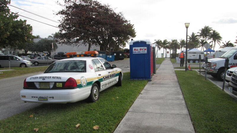 Brevard County sheriff's deputies responding in Mims, Florida