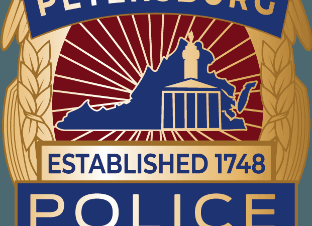 Badge of the Petersburg Bureau of Police, the agency that arrested a suspect in the October 10 fatal shooting. (Image: City of Petersburg)