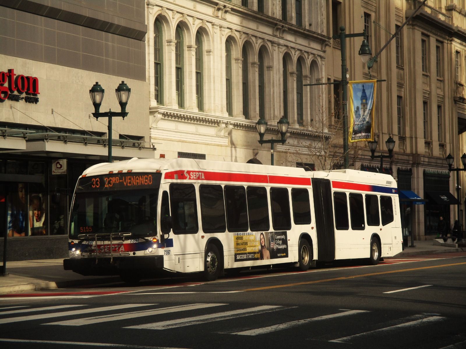 A SEPTA bus in Philadelphia