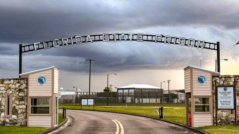 Entrance to Florida State Prison near Starke, Florida, where William Reaves was executed on Oct. 20, 2026