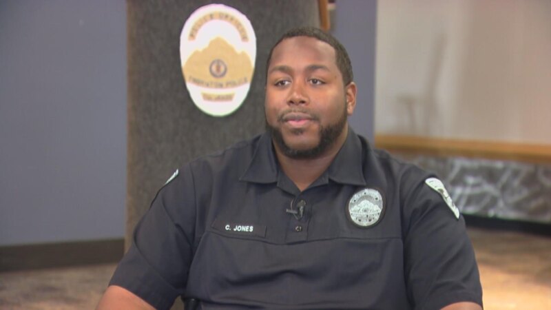 A Thornton, Colorado police officer on duty