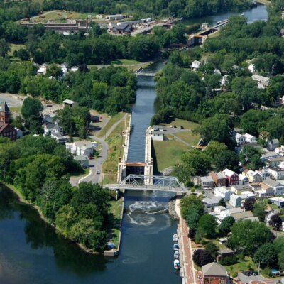 The Mohawk River corridor in upstate New York. Samantha Humphrey's body was recovered from the Mohawk River at Riverside Park in Schenectady in February 2023. (Image: Mohawk Towpath Scenic Byway)