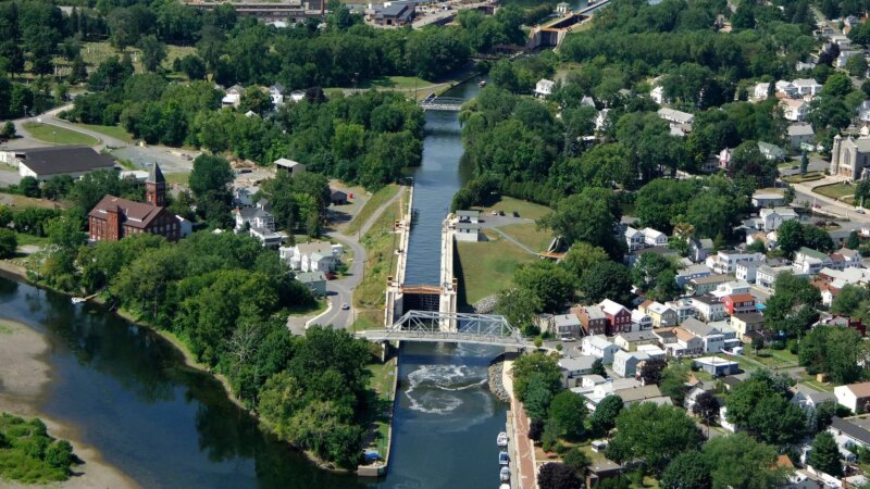 The Mohawk River corridor in upstate New York. Samantha Humphrey's body was recovered from the Mohawk River at Riverside Park in Schenectady in February 2023. (Image: Mohawk Towpath Scenic Byway)